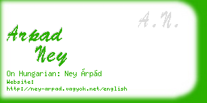 arpad ney business card